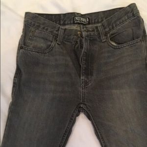 Free World Messenger Youth Jeans, Gray, size 28